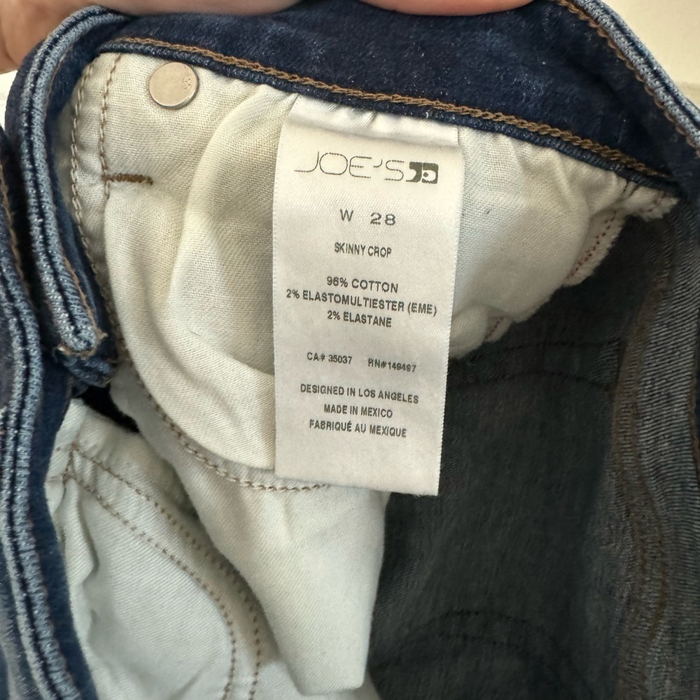 JOES JEANS The Icon Crop Cuffed Skinny Ankle Jeans in Wavelength Size 28 - Picture 8 of 10